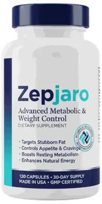 Zepjaro weight loss capsules bottle - natural metabolism support supplement